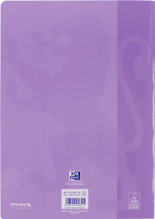 Actual product image Oxford Exercise book (A4, Lined, Hardcover)