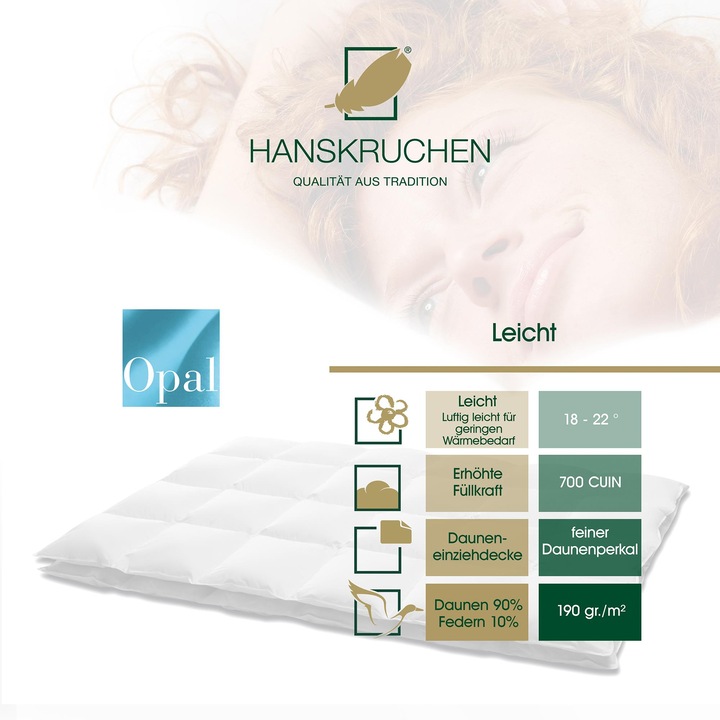 Produktbild Hanskruchen Opal (670 g, 155 x 220 cm)