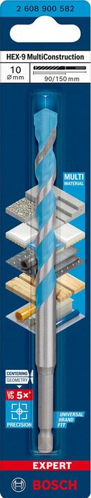 Actual product image Bosch Professional Zubehör EXPERT HEX-9 MultiConstruction drill, 10 x 90 x 150 mm (10 mm)