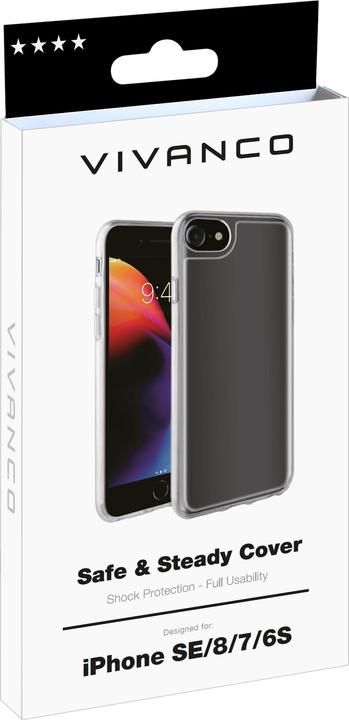 Produktbild Vivanco Safe Steady Backcover Apple iPhone 7, iPhone 8, iPhone SE (2. Generation) Transparent (Apple iPhone 7, Apple iPhone 8, Apple iPhone SE (2nd Gen), Apple iPhone SE (3rd Gen))