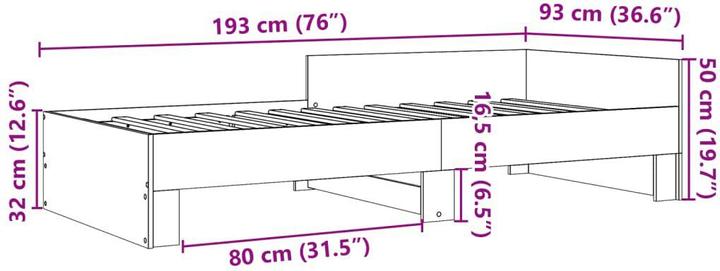 Image du produit vidaXL Bettgestell (90 x 190 cm)