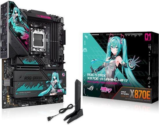 Productafbeelding ASUS ROG STRIX X870E-H GAMING MIKU WIFI7 (ATX, X870E, AM5, DDR5) - Hatsune Miku Edition (AM5, AMD X870E, ATX)