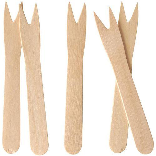 Productafbeelding Papstar Frietjes vorken hout puur (1000 x)