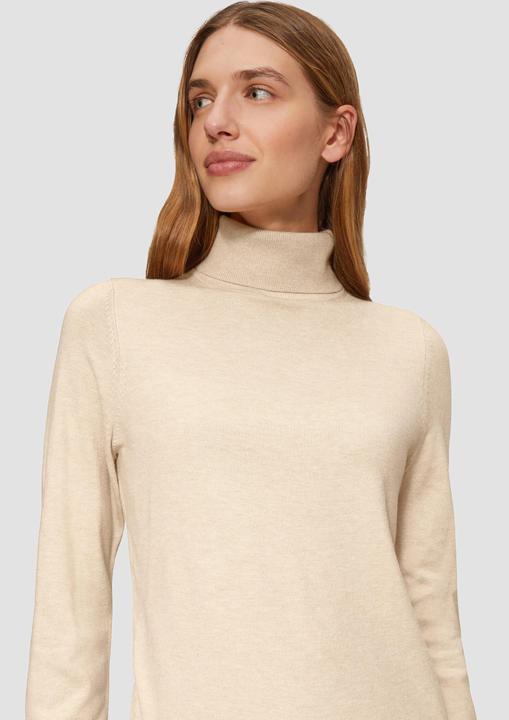 Image du produit S.Oliver Strickpullover Feinstrickpullover mit Rollkragen (46)