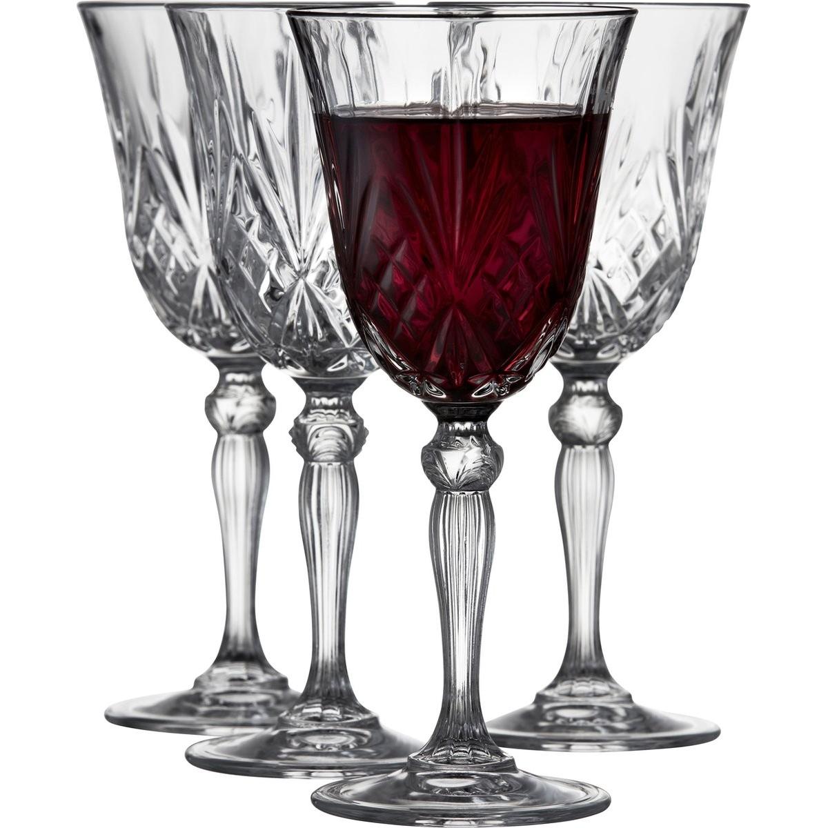 Lyngby Rotweinglas 4er Set (27 cl, 4 Gläser, Rotweingläser) (916098)
