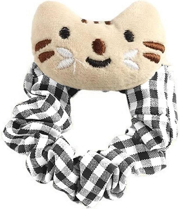 Immagine prodotto Avizar Scrunchie Süsses Besticktes Plüschkatze Neko (Elastico per capelli)
