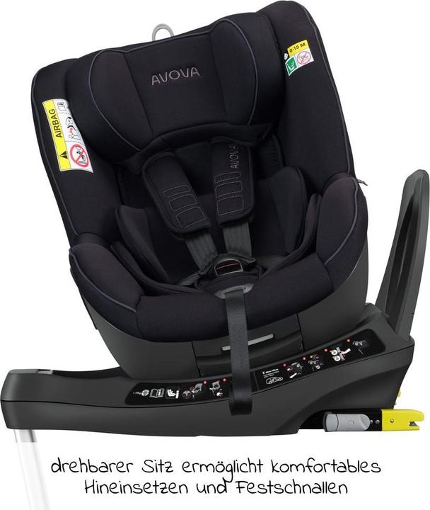 Actual product image Avova Sperber-Fix 61 Reboard child seat from 61 cm - 105 cm (from approx. 3 months to approx. 4 years) (Reboarder, ECE R129/i-Size Standard)