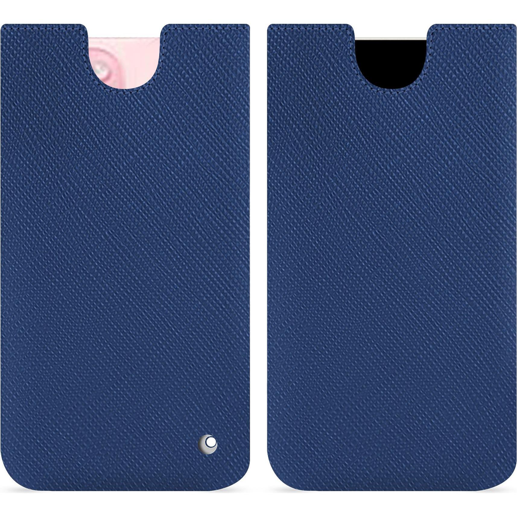 Noreve Lederschutzhülle (Apple iPhone 15), Smartphone Hülle, Blau