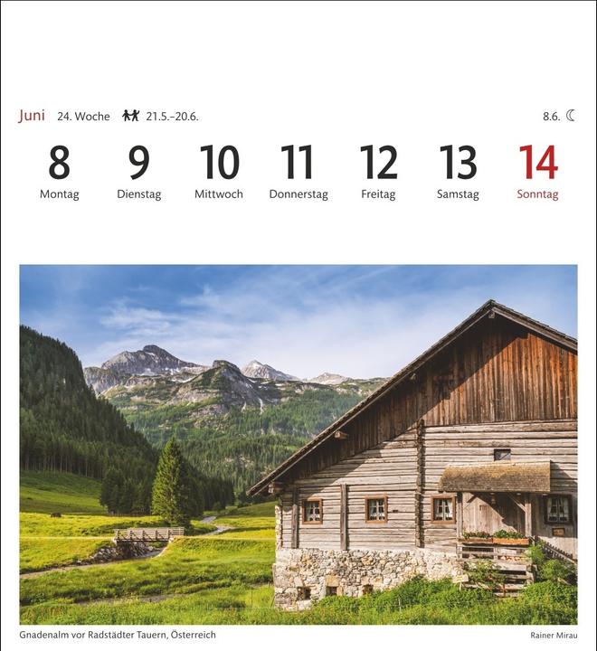 Produktbild Alpen Sehnsuchtskalender 2026 - Wochenkalender mit 53 Postkarten