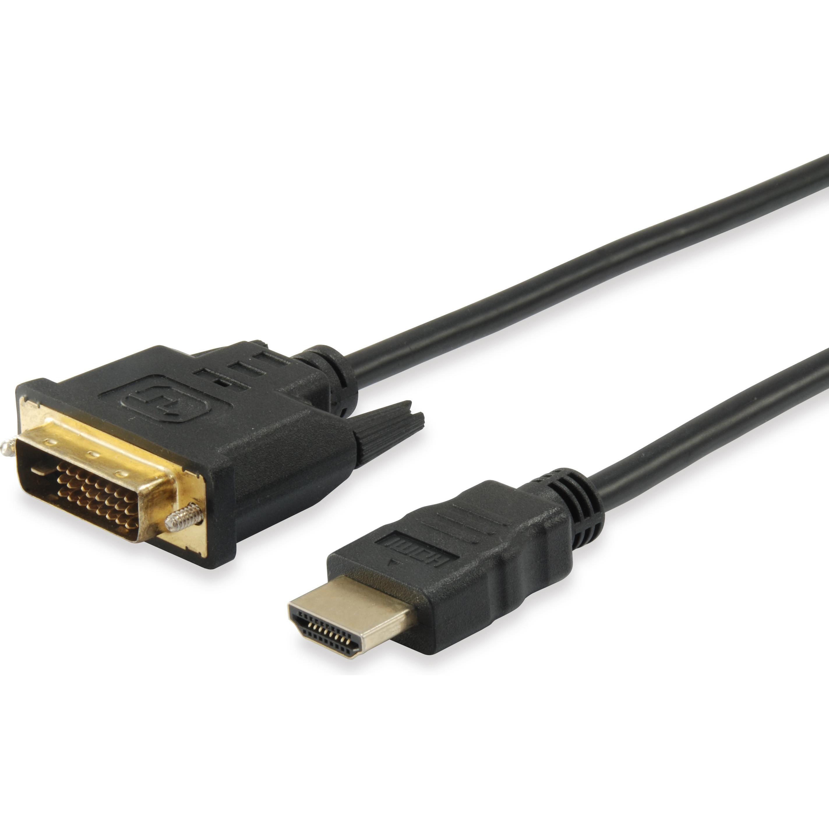 equip HDMI (Typ A) — DVI (2 m, DVI, HDMI), Video Kabel