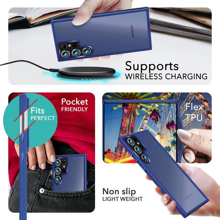 Actual product image Nalia Semi-transparent hybrid cover with protective frame (Samsung Galaxy S24 Ultra)