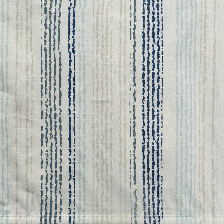 Productafbeelding Eurofirany Spannbetttuch 160x200 cm, Baumwolle, blau, weiss, Streifenmuster, 105 g/m2 DRUCK (160 x 200 x 30 cm)