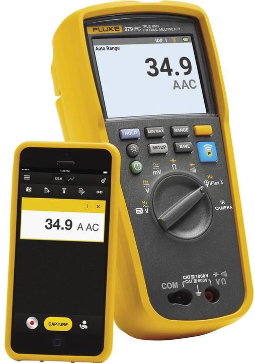 Image du produit Fluke Multimètre portatif 279FC/IFLEX Ka (CAT III, Multimètre portable)