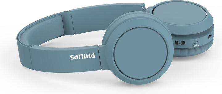 Produktbild Philips BASS+ On-Ear-Funkkopfhörer TAH4205BL (keine Geräuschunterdrückung, 29 h, Kabellos)