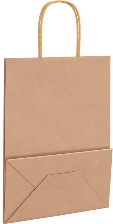 Immagine prodotto VidaXL Sacchetti di carta kraft 50 pezzi con manico marrone 22x11x28 cm (Borsa da regalo, 50 x)