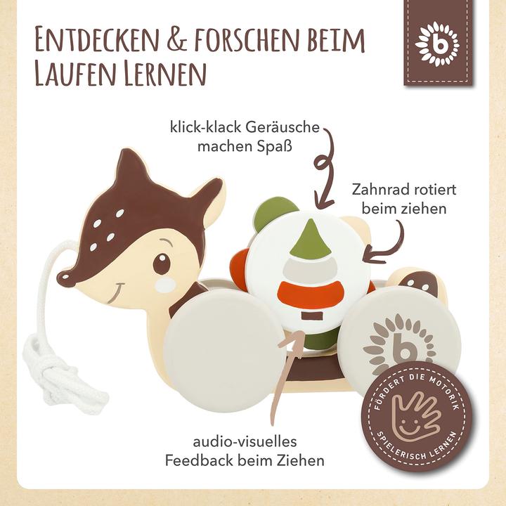 Produktbild Bieco Nachziehtier 'Reh'