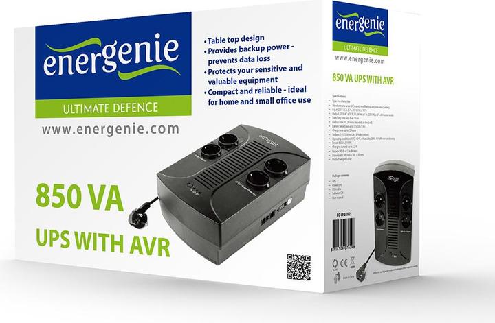 Produktbild Gembird 650 VA AC ± 10%, 50/60 Hz (850 VA, 510 W)