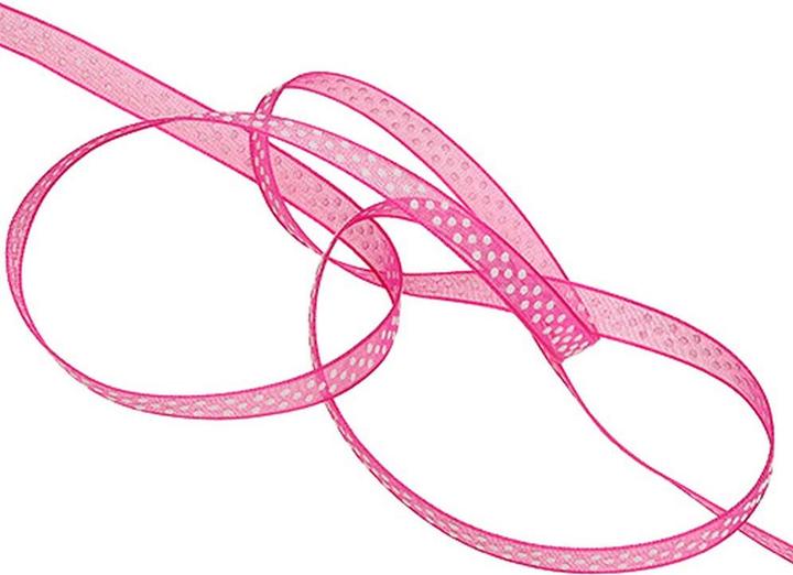 Produktbild Mabella Dekoband mit Punkten hochwertig Organzastoff (1x)