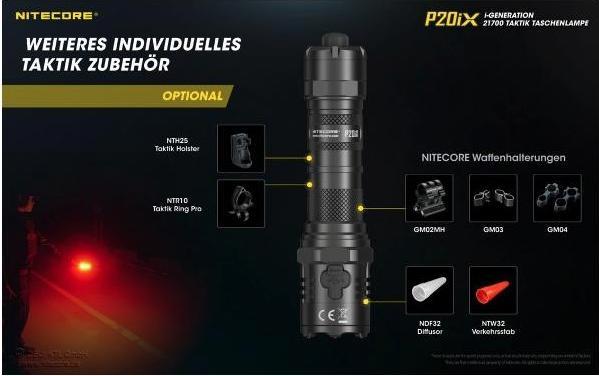 Produktbild Nitecore P20iX - 4000 Lumen (14 cm, 4000 lm)
