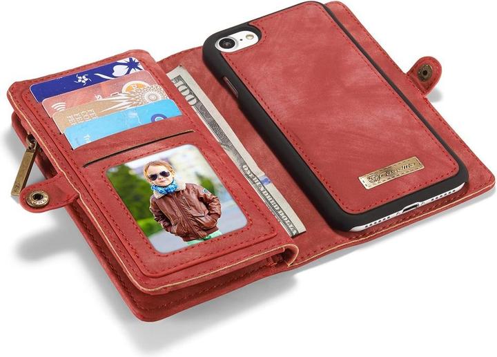 Produktbild Caseme 2 in 1 Retro Wallet Hülle mit Münzfach (Apple iPhone 8, Apple iPhone 7, Apple iPhone SE (2nd Gen), Apple iPhone SE (3rd Gen))