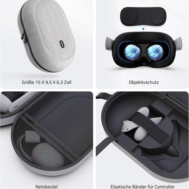 Actual product image Syntech Meta Quest 3, Quest 3S und Quest 2 Hartschalen Tasche L