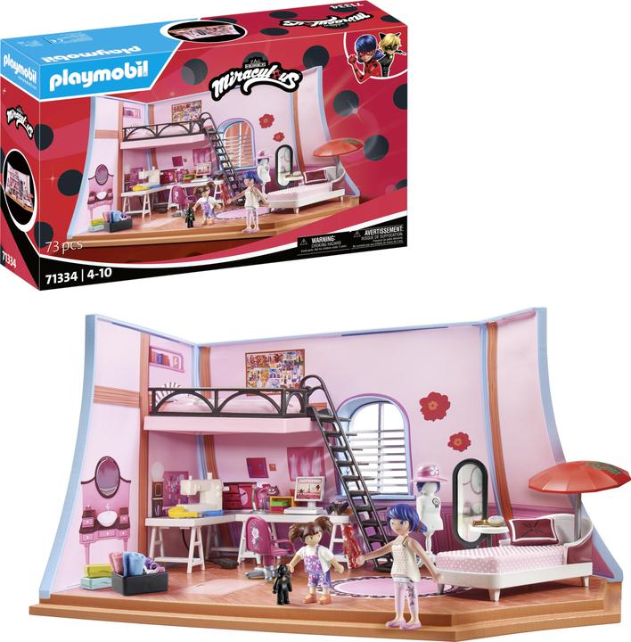 Image du produit Playmobil 71334 Miraculous : Loft des Marinettes (71334, Playmobil Miraculous)
