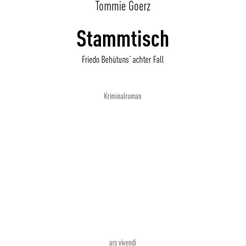Stammtisch, Belletristik von Tommie Goerz