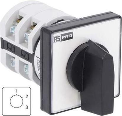 Produktbild RS PRO Nockenschalter, 1-polig / 20A, 3 Schliesser