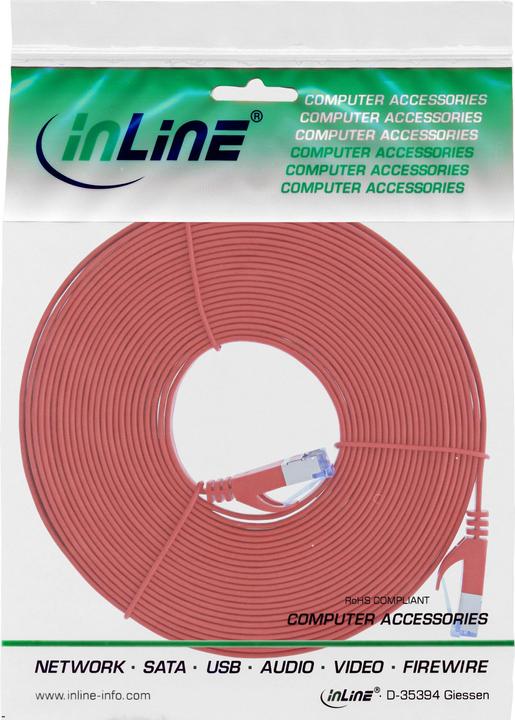 Produktbild InLine Patch-Kabel RJ-45 (M) bis RJ-45 (M) (U/FTP, CAT6a, 5 m)
