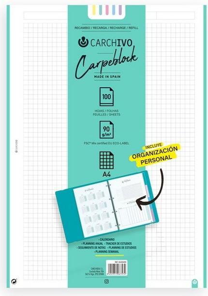 Produktbild Carchivo 65410499 (A4, Kariert)