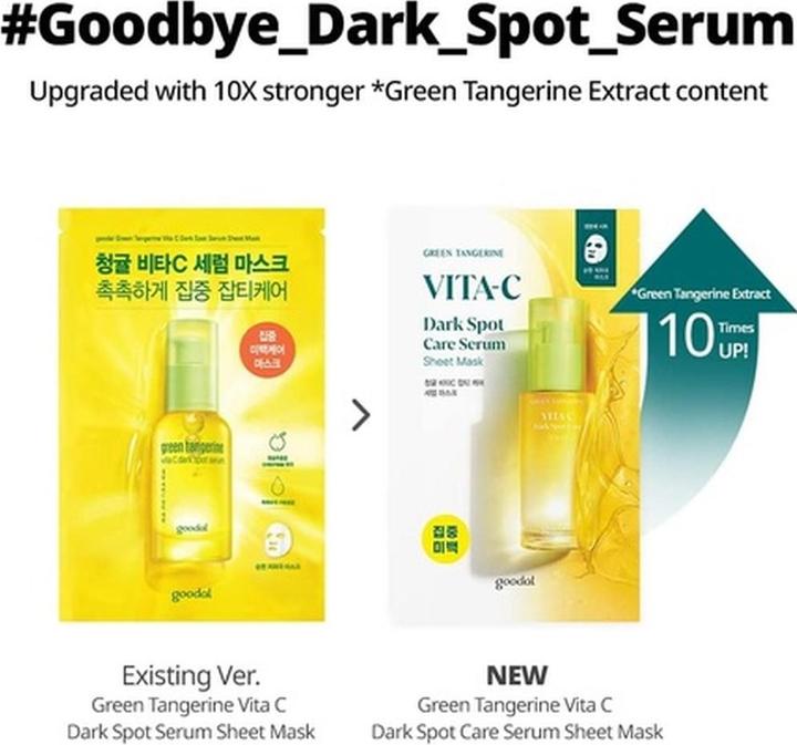 Actual product image Goodal Green Tangerine Vitamin C Mask Pack of 5