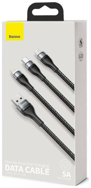 Actual product image Baseus Rapid Series 3in1 (1.50 m, USB 3.0)