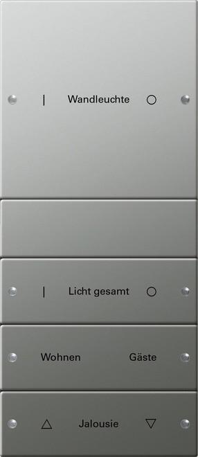 Actual product image Gira Rocker set 4f (1+3) labelled System 55 2134602