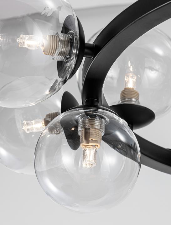 Productafbeelding Nova Luce ODILLIA hanglamp G9 11-voudig zwart 120x65cm dimbaar 9009249 (G9)