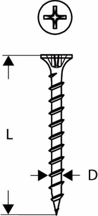 Produktbild Bosch Professional Zubehör Schnellbauschraube Grobgewinde. S-G. 3.9 x 35 mm (1000 Schrauben pro Stück)