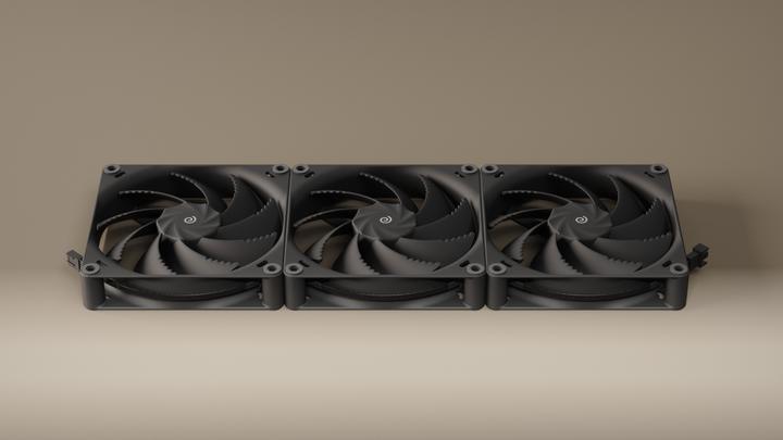 Actual product image Havn H14 PWM Lüfter - 3er-Pack, 140mm, schwarz (140 mm, 3x)