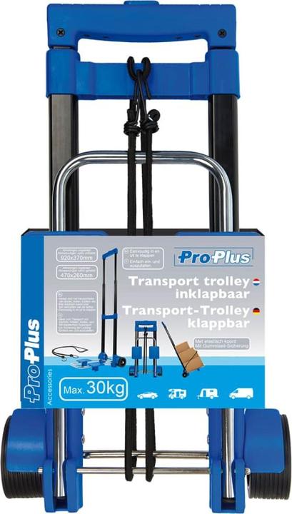 Produktbild ProPlus Transport-Trolley klappbar mit Gummiseil-Sicherung (30 kg)