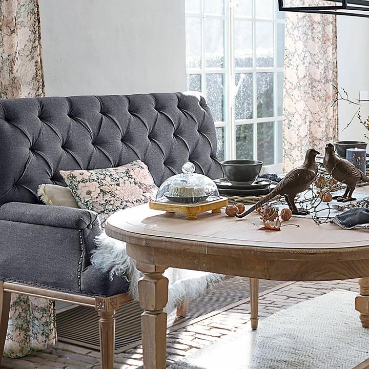 Actual product image Loberon Glass bell jar with plate set of 2 Bellavario clear/brown