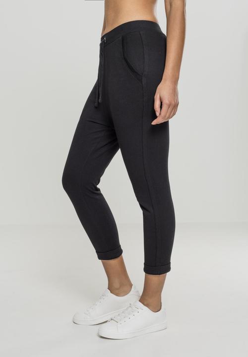 Produktbild Urban Classics Ladies Open Edge Terry Turn Up Pants (M)