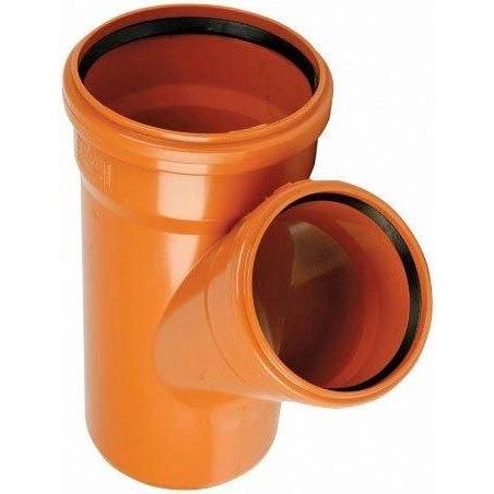 Wavin, Zubehör Sanitärinstallation, Outdoor drainage tee, d, 110, 45*