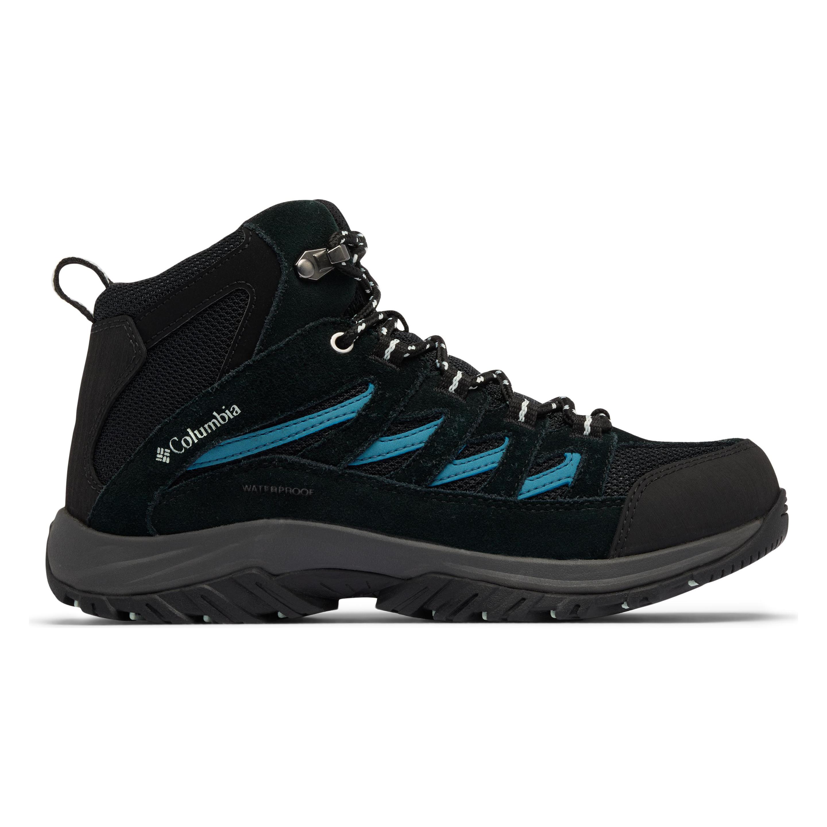 Columbia, Damen, Wanderschuhe, Crestwood™ Mid Waterproof (39), Blau, Schwarz