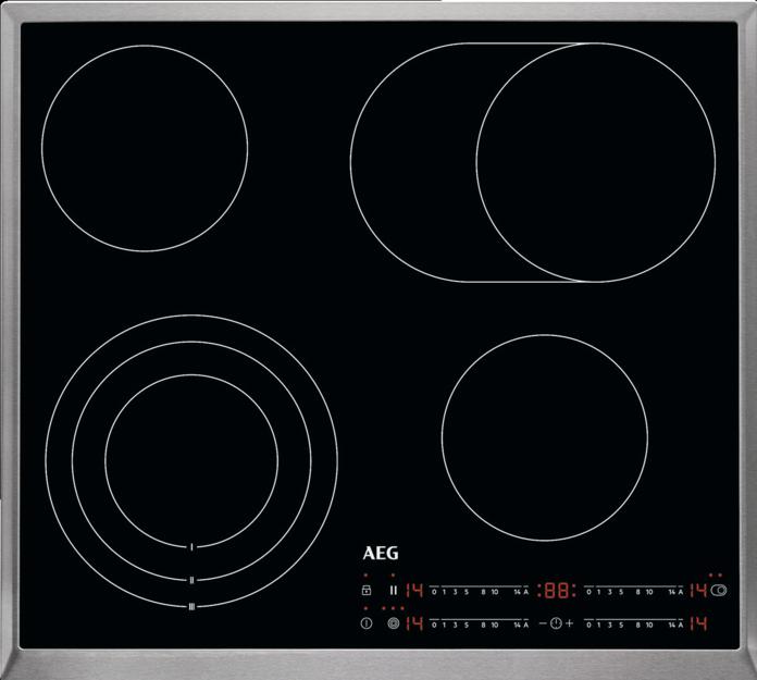 Immagine prodotto AEG HRB6447AXB Piano cottura autonomo / Riscaldamento radiante / Comando a slitta / 60 cm / Struttura