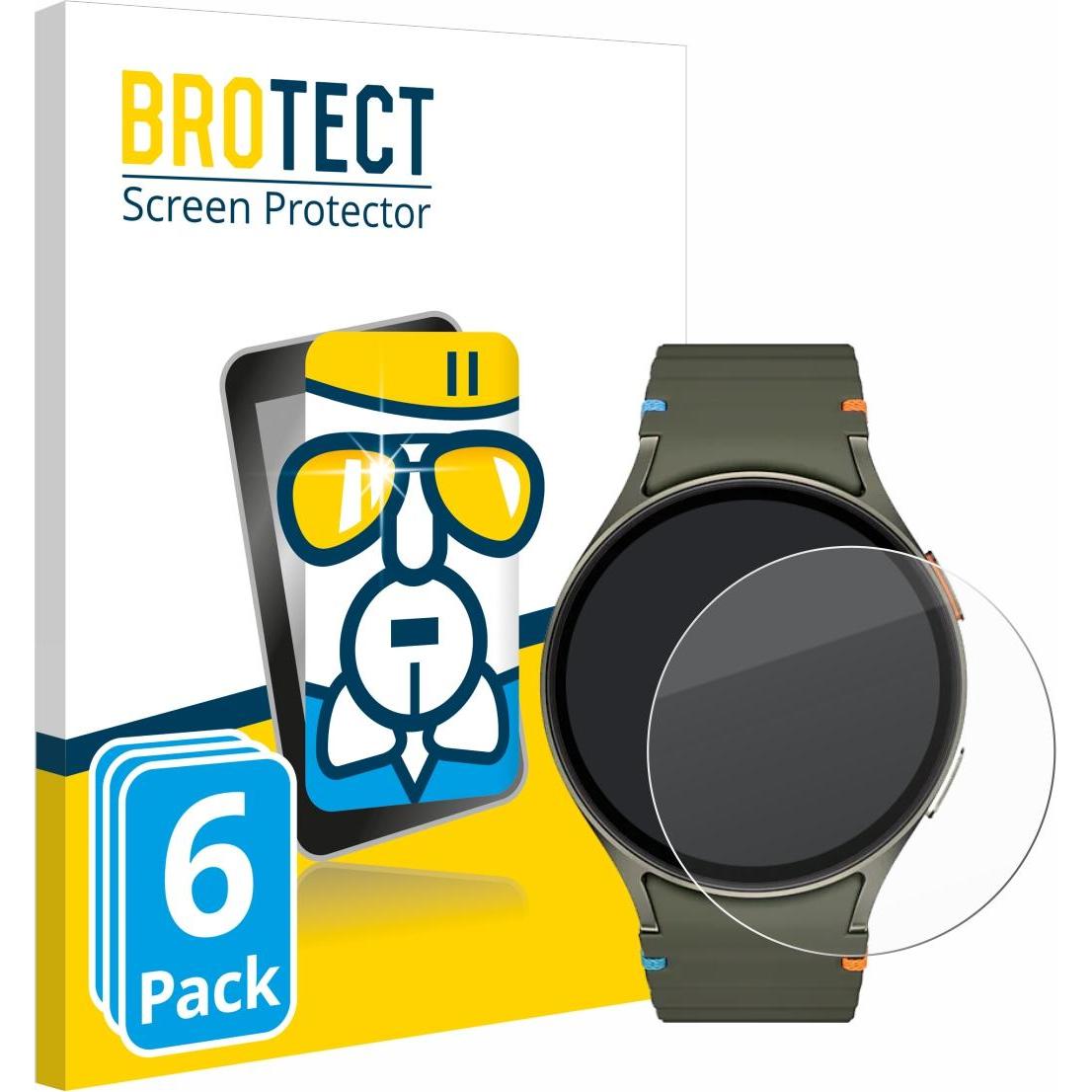 BROTECT Schutzglas Schutzfolie Glas Folie Displayschutz klar, Smartwatch Schutzfolie, Transparent