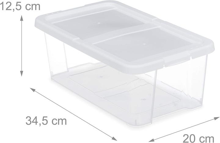 Actual product image Relaxdays 12er-Set Stapelbare Schuhboxen (12x)