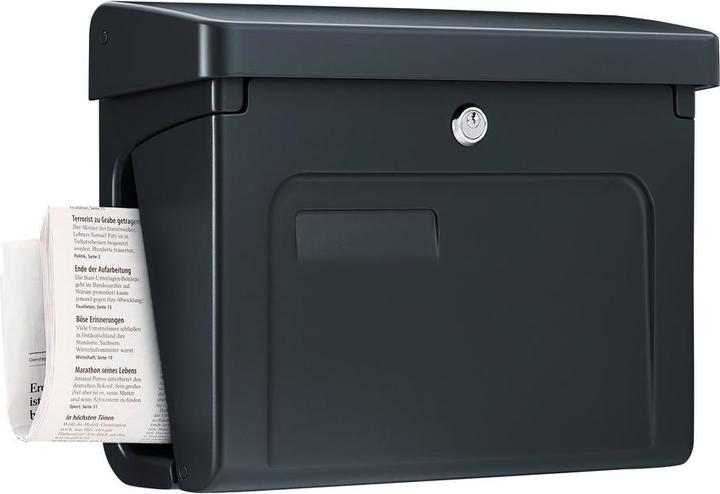 Produktbild Burg Wächter Briefkasten Kunststoff BxHxT 415/305/160 mm Fehmarn 3888 Ant anthrazit mit Klappe Zeitu