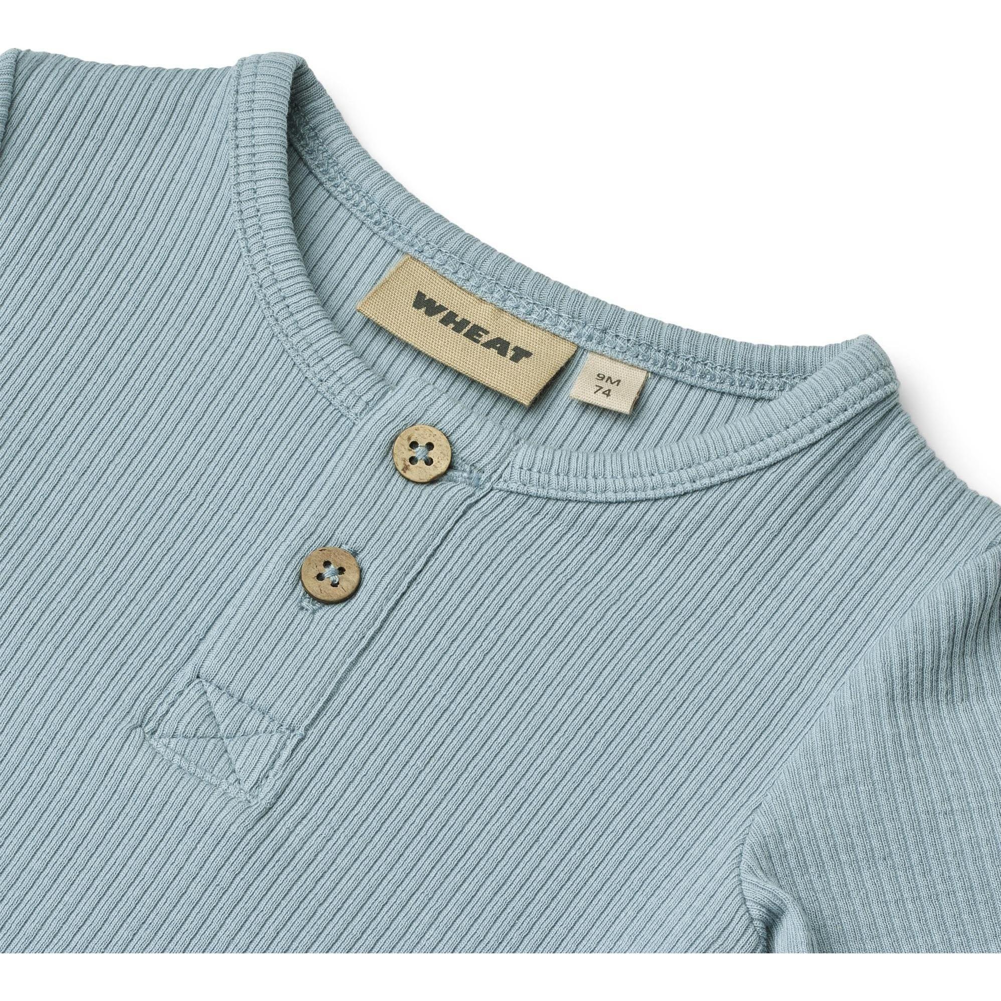 Thumbnail - Wheat, Unisex, Body, Kid's Body S/S Magnus, Türkis, (74)