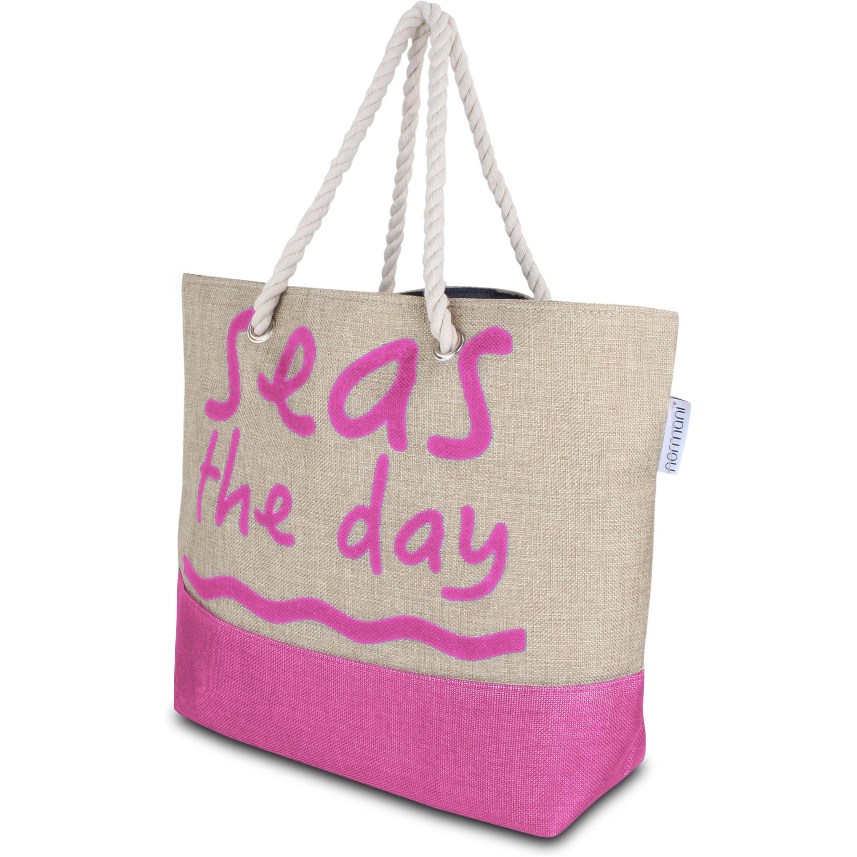 Thumbnail - Normani, Tasche, Sommer-Umhängetasche, Strandtasche, Rosa, (17 l)