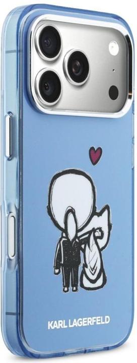 Actual product image Karl Lagerfeld Etui Karl & Choupette Back MagSafe do iPhone 17 Pro niebieski (Apple iPhone 17 Pro)