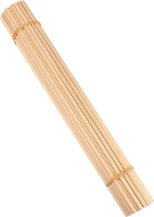 Produktbild trendmarkt24 Holzstäbe Set rund 50 Stück Buche Rundholzstäbe 50 cm / 500mm x 8mm Bastelhölzer