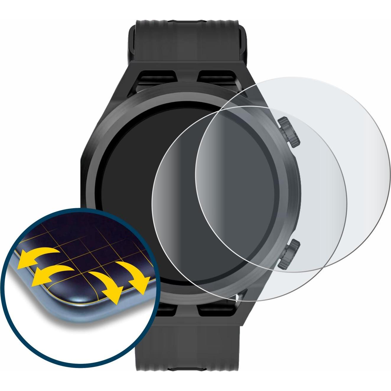 Thumbnail - BROTECT Fullscreen Schutzfolie Displayschutz Folie Matt Entspiegelungsfolie, Smartwatch Schutzfolie, Schwarz
